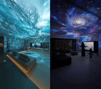 Gemütliche Nächte 🎗️|🌈 NEXT-GEN SMARTE PROJEKTION HD Smart Dynamischer 5D Holographischer Nachtlicht Projektor