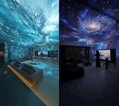 Gemütliche Nächte 🎗️|🌈 NEXT-GEN SMARTE PROJEKTION HD Smart Dynamischer 5D Holographischer Nachtlicht Projektor