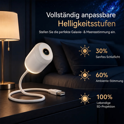 Gemütliche Nächte 🎗️|🌈 NEXT-GEN SMARTE PROJEKTION HD Smart Dynamischer 5D Holographischer Nachtlicht Projektor