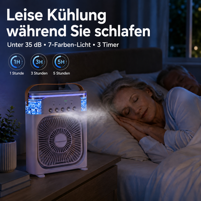 🍇Über 50.000 Mal Verkauft⚡Tragbarer 4-in-1-Tischkühler mit Eisnebel