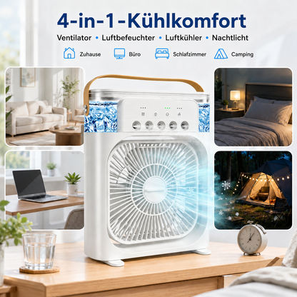 🍇Über 50.000 Mal Verkauft⚡Tragbarer 4-in-1-Tischkühler mit Eisnebel