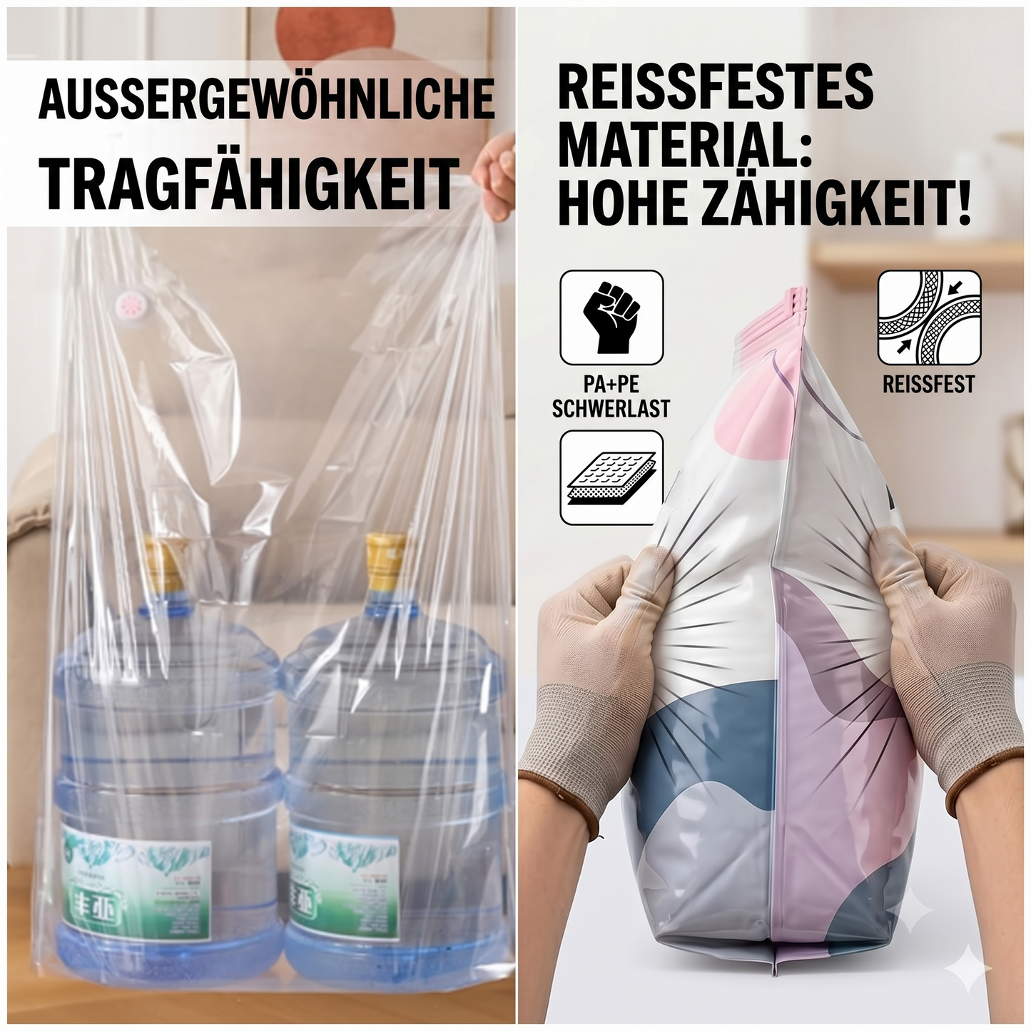 3D-Vakuum-Aufbewahrungsbeutel PRO ohne Pumpe